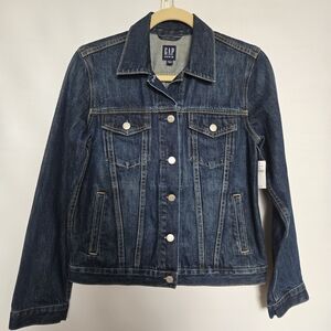 GAP Classic Trucker Jacket Women's Denim Blue Size Small